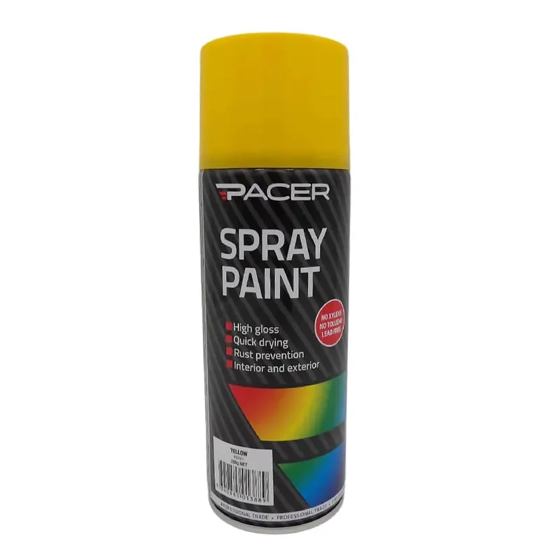 Pacer Spray Paint - Yellow 250Gm - Psp41 1