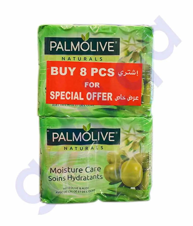 Palmolive Soap Aloe & Olive 90Gm 8Pcs 1