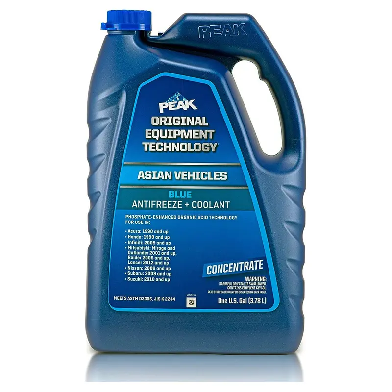 Peak Pab0b3 Oet Extended Life Blue Concentrate Antifreeze/Coolant For Asian Vehicles, 1 Gallon 1