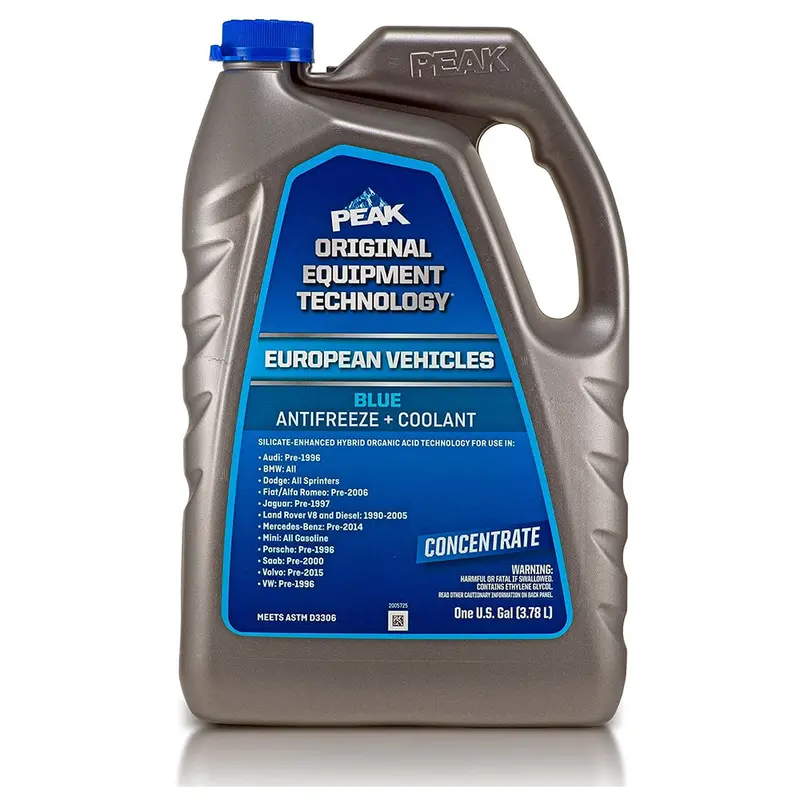 Peak Peb0b3 Oet Extended Life Blue Concentrate Antifreeze/Coolant For European Vehicles, 1 Gallon 1