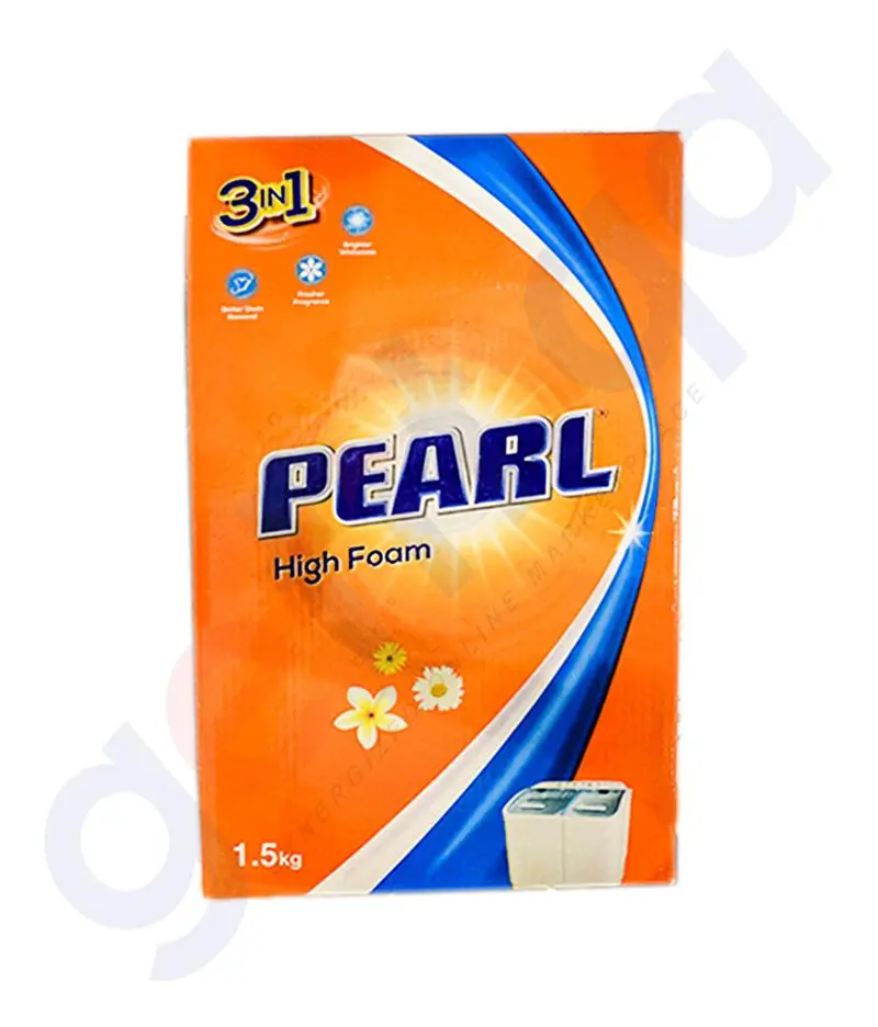 Pearl 1.5Kg High Foam Detergent 1