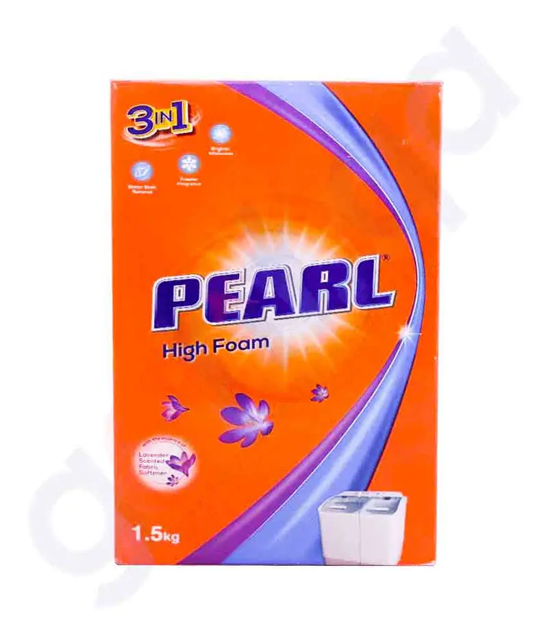 Pearl 1.5Kg High Foam Lavender Detergent 1