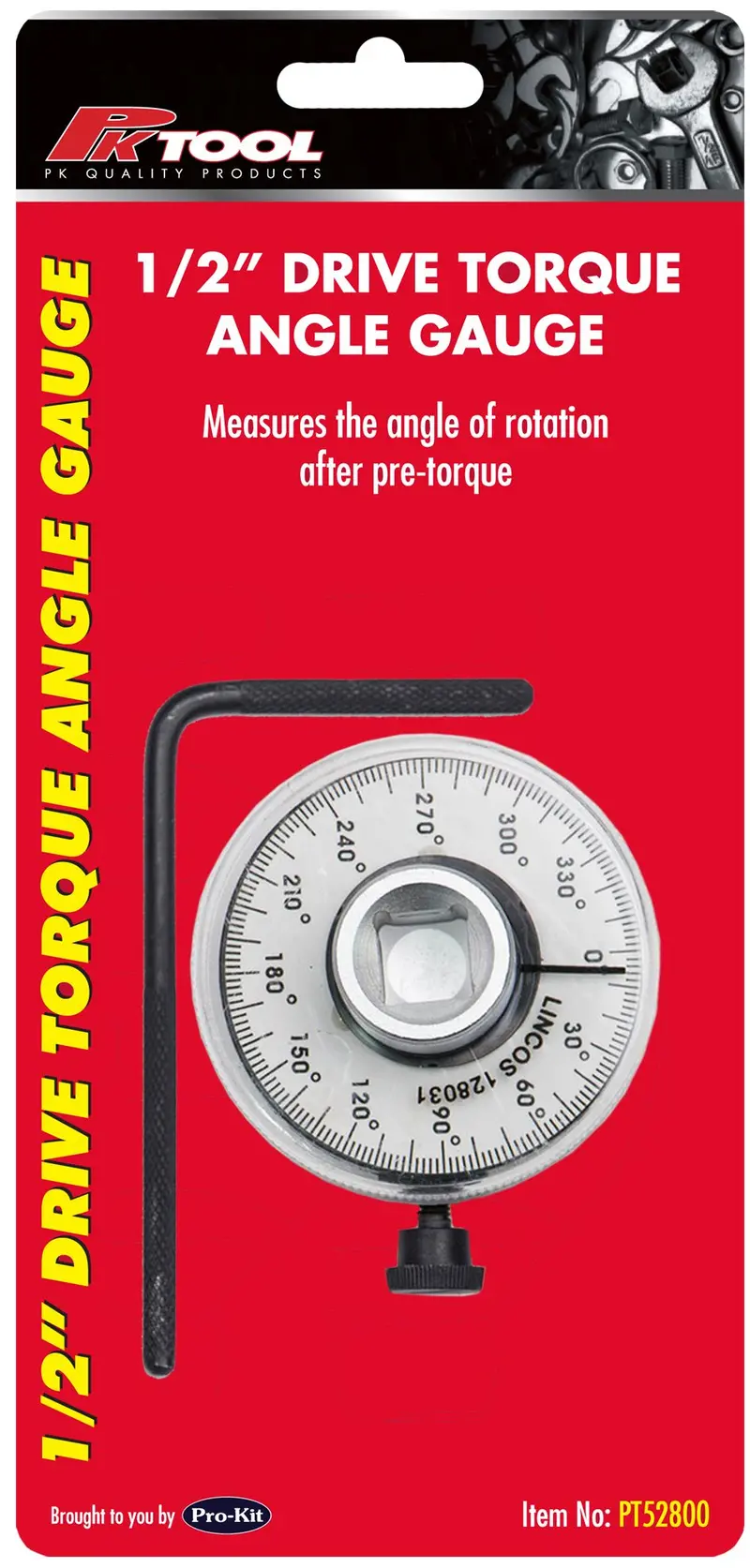 Pktool 1/2 Inch Dr Torque Angle Gauge - Pt52800 (Pickup Only) 1