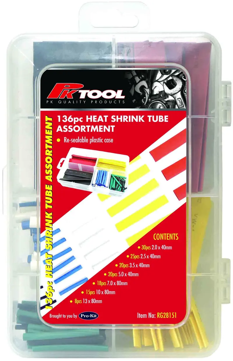 Pktool 136Pc Heat Shrink Tube - Rg28151 (Pickup Only) 1