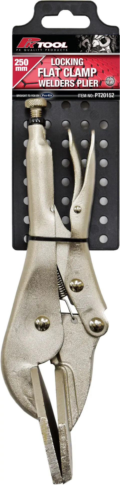 Pktool 250Mm Locking Flat Clamp Welders Plier - Pt20152 (Pickup Only) 1