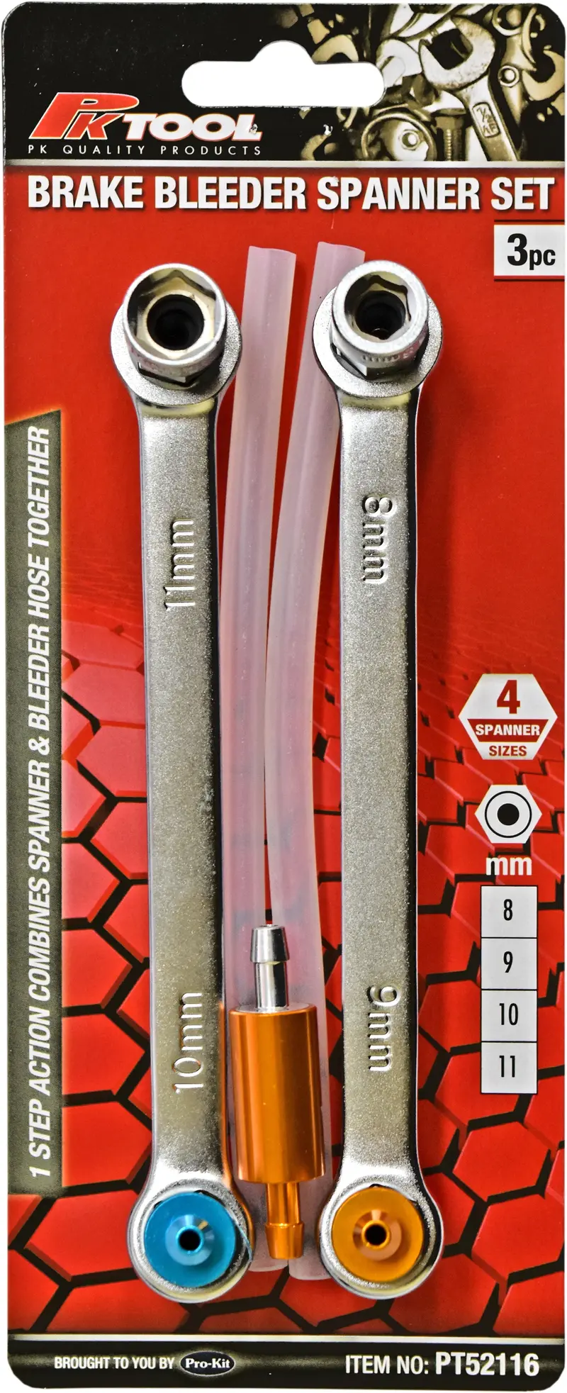 Pktool 2Pc 6Pt Brake Bleeding Spanners - Pt52116 (Pickup Only) 1