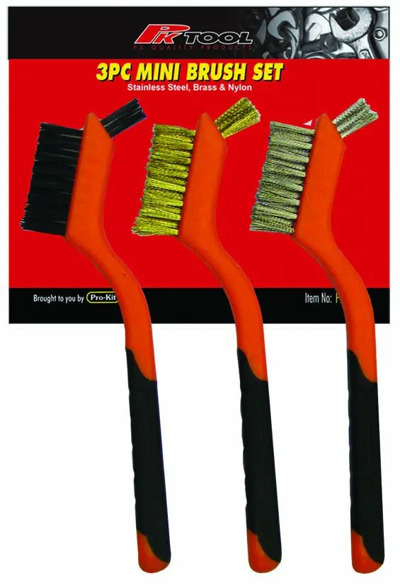 Pktool 3Pc Mini Mixed Wire Brush Set  - Pt90600 (Pickup Only) 1