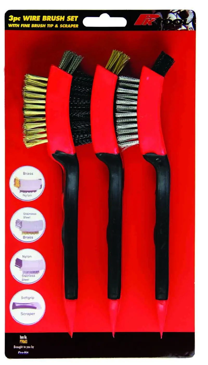 Pktool 3Pc Mixed Wire Brush Set - Pt90603 (Pickup Only) 1