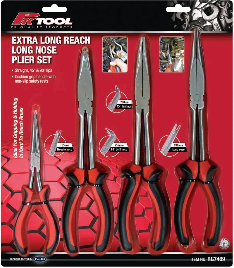 Pktool 4Pc Long Nose Plier Set - Rg7469 (Pickup Only) 1