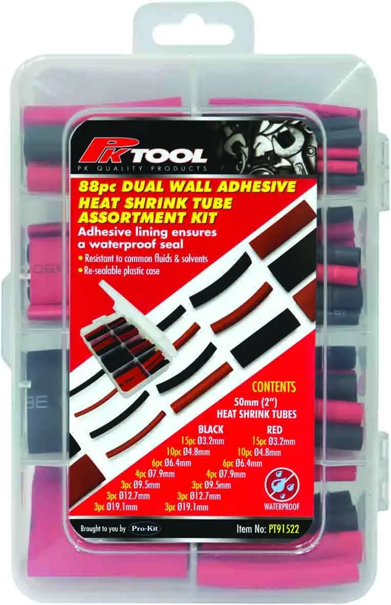 Pktool 88Pc 50Mm Waterproof Heat Shrink Tubes - Pt91522 (Pickup Only) 1