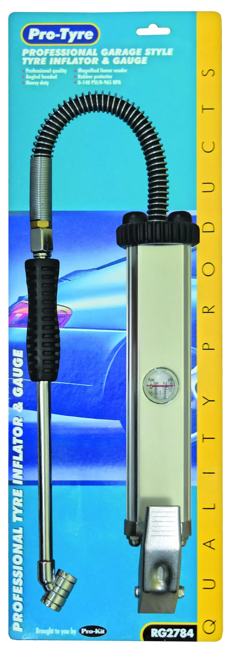 Pktool Driveway Style Heavy Duty Tyre Inflator With Gauge - Rg2784 (Pickup Only) 1