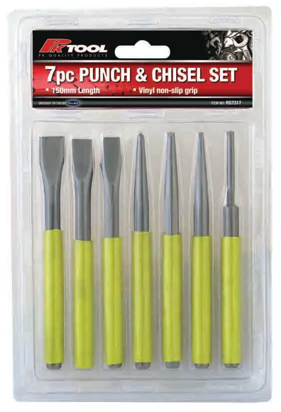 Pktool Punch And Chisel Set - 7Pc - Rg7317 (Pickup Only) 1