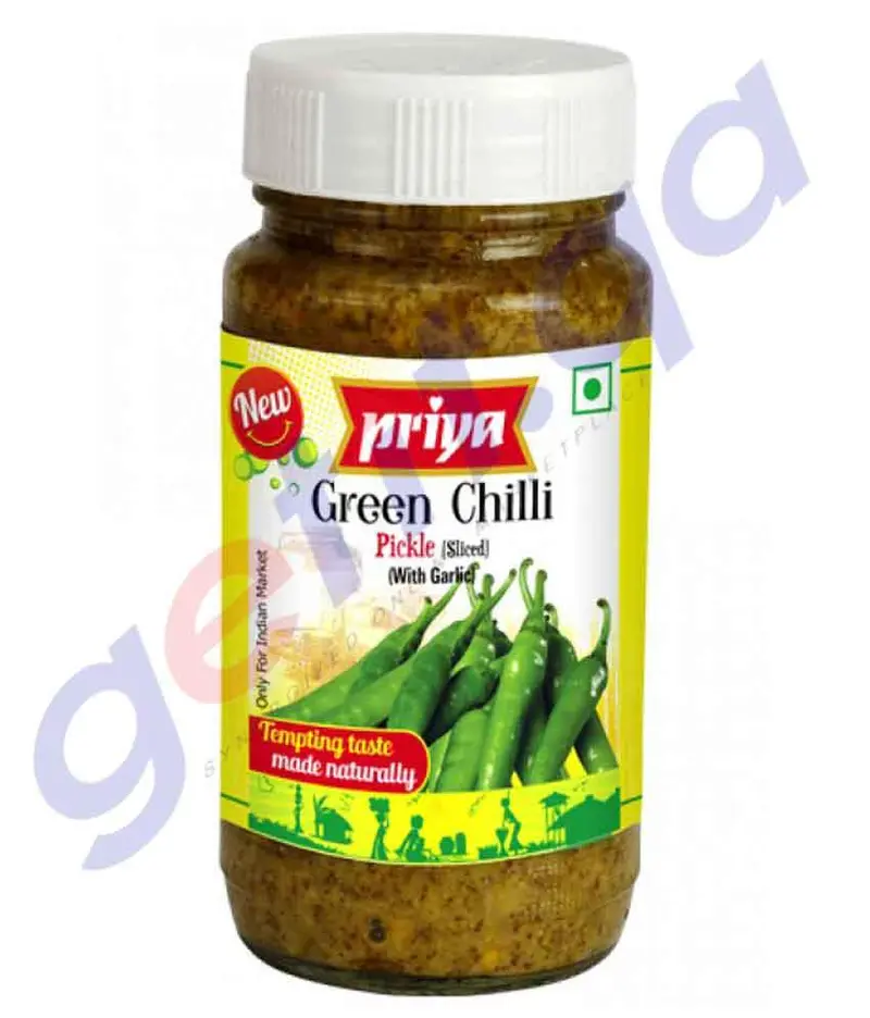 Priya  Green Chilli Pickle - 300Gm 1