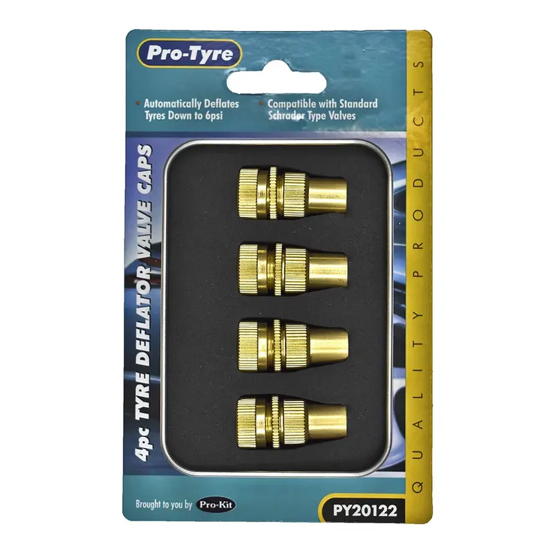 Protyre Valve Caps - 4 Piece Tyre Deflator Automatic - Py20122 1