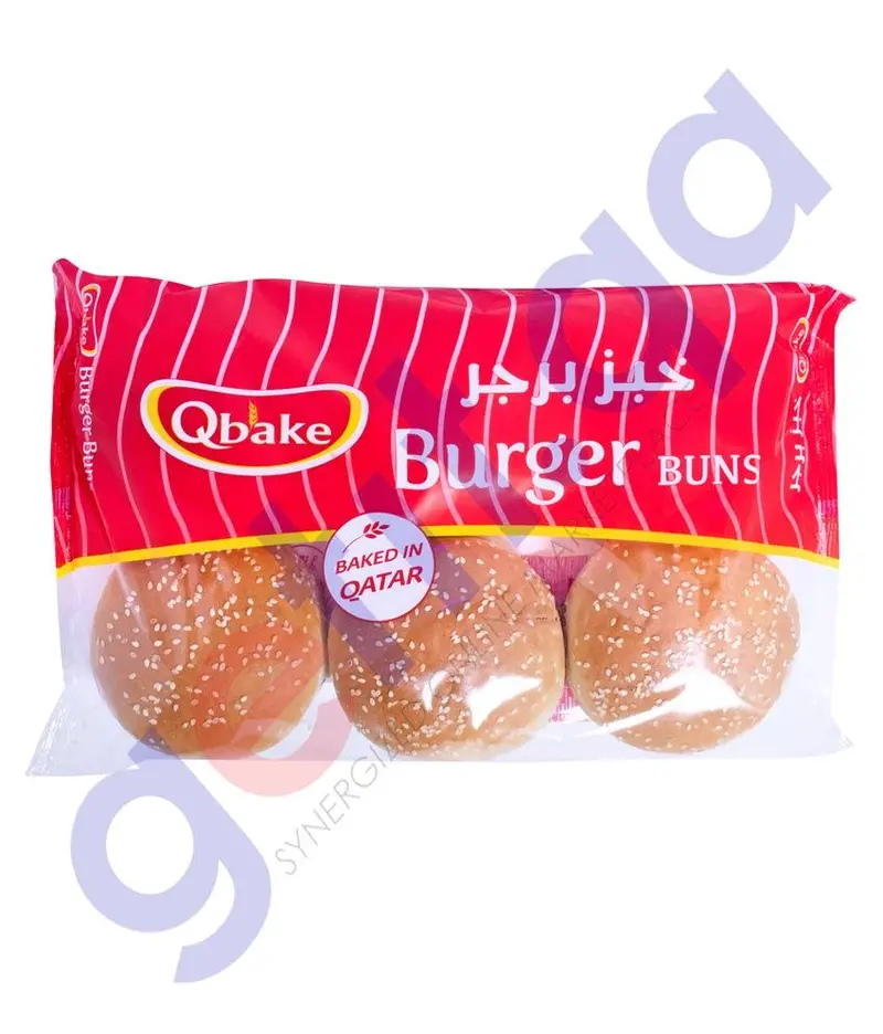 Qbake Burger Buns 6Pcs 420G 1