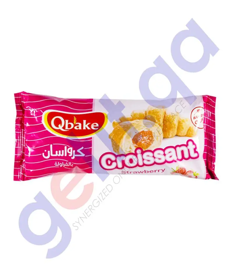 Qbake Croissant Strawberry 60Gm 1