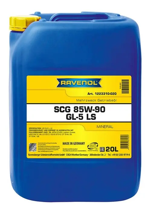Ravenol Scg Super Construction Gear 85W-90 Gl-5 Ls 20L 1