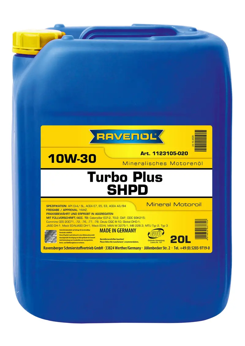 Ravenol Turbo Plus Shpd Sae 10W-30 1