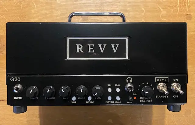 Revv G20 2-Channel Guitar Amp Head With Reactive Load And Virtual Cabs Shop Demo 1
