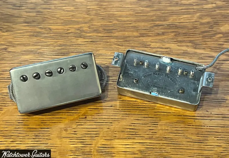 Ron Ellis 50'S Lrp "Patent Applied For" Humbucker Pair - Aged Nickel Covers 1
