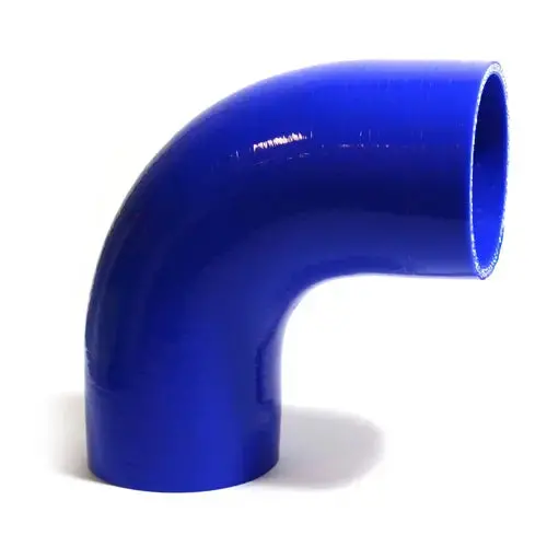 Saas 90Deg 4 Ply Silicone Hose 76Mm X 76Mm Blue - Ssh907676e 1