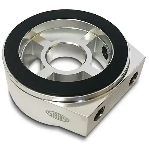 Saas Oil Filter Sandwich Plate Billet Aluminium - Sgap2 1