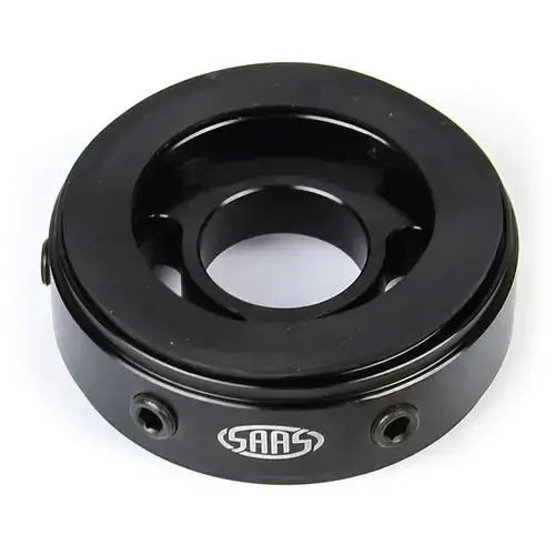 Saas Oil Filter Sandwich Plate Billet Black 4X4 - Sgap3 1