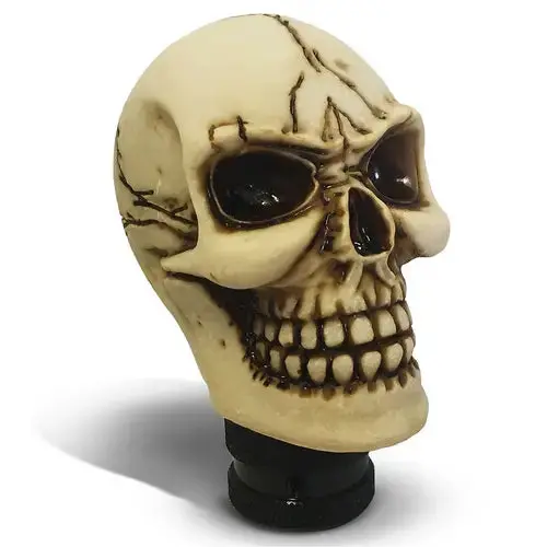 Saas Skull Gear Knob Cream - Sgks01c 1