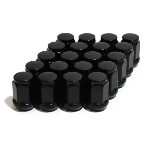Saas Wheel Nut Flat Head Bulge 12 X 1.25 Black 35Mm - 43595Bbc 1