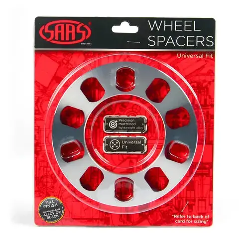 Saas Wheel Spacer Pair Universal 5 Stud 8Mm Small Diameter - Ws5008s 1