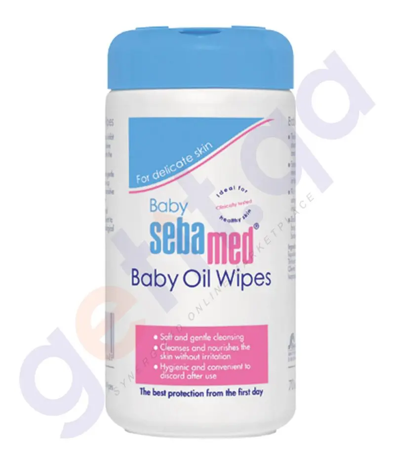 Sebamed Baby Oil Wipes 70-Wipes 1