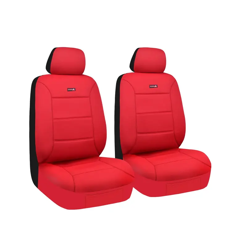 Sharkskin Universal Front Seat Covers Size 30/35 Red Neoprene - Skna3505 1