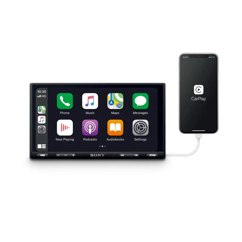 Sony Xavax5500 6.95 Inch Digital Media Receiver Head Unit With Weblink Cast, Apple Carplay And Android Auto 1
