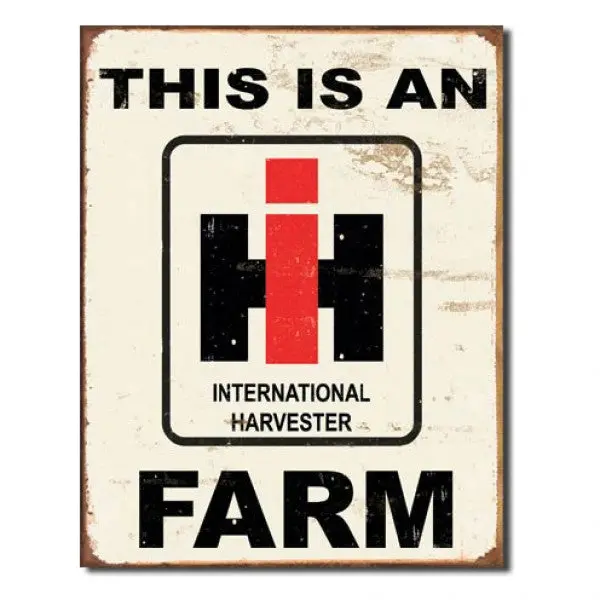 This An International Harvester (Ih) Farm Metal Sign Reproduction 32Cm X 41Cm - Msi1279 1
