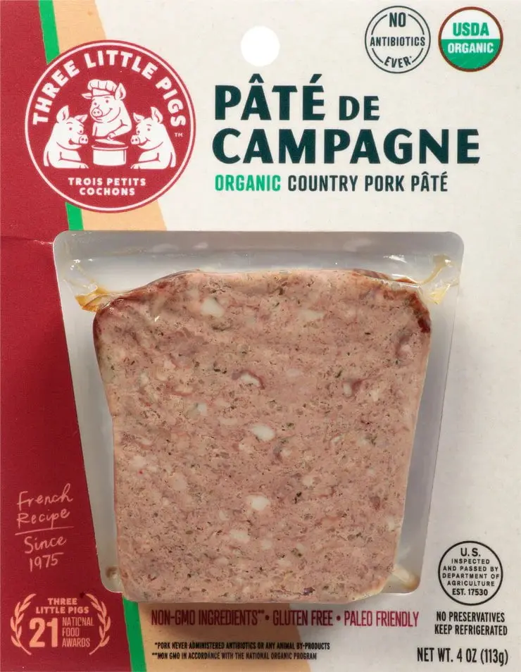 Three Little Pigs Organic Pate De Campagne 1