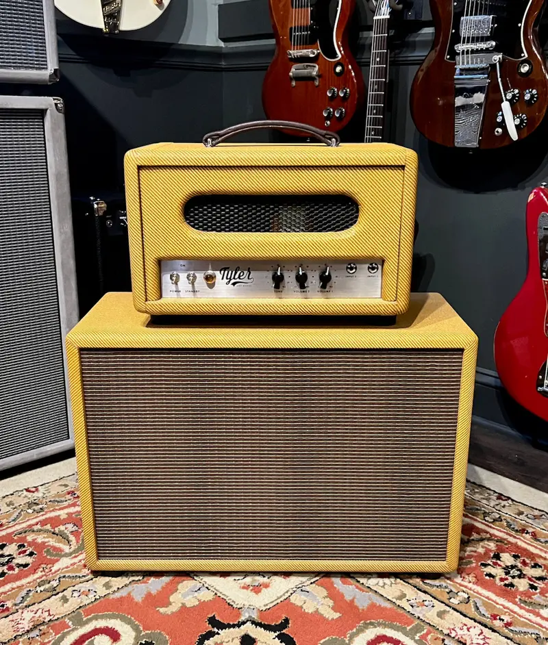 Tyler Amp Works 20-20 Head & 1X12 Cab Lacquered Tweed 1