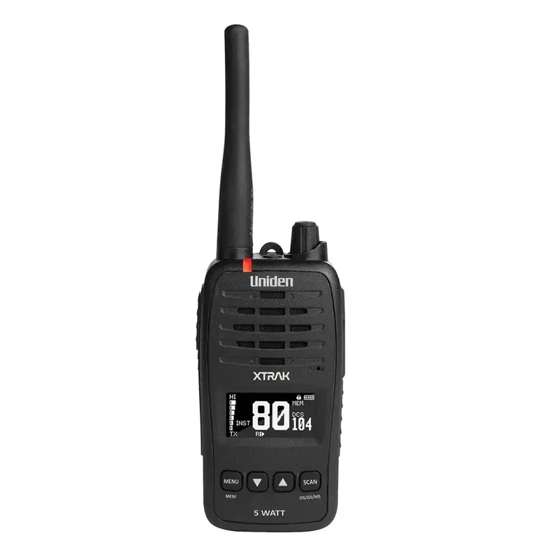 Uniden 5 Watt Waterproof Smart Uhf Handheld Radio - Xtrak50 1
