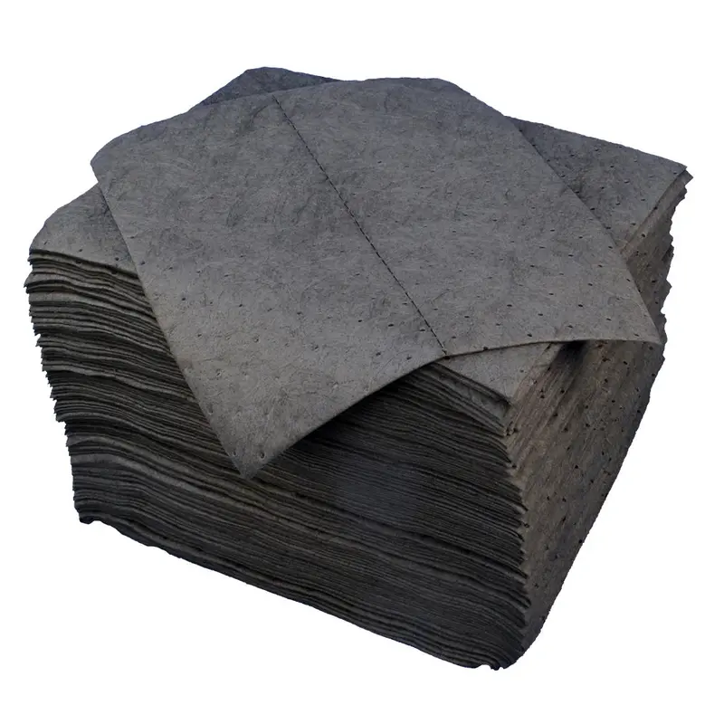 Universal Sorbent Light Weight Dimpled Pads, Gray, 18" X 15", Pack Of 100 1