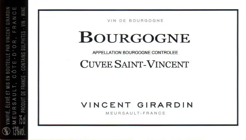 Vincent Girardin Cuvee Saint Vincent Rouge 1