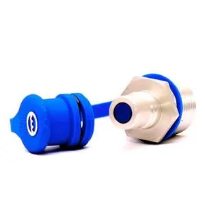 Wiggins R12blu Fast Fueling Systems | Blue Coolant Nipple Receiver With Sae Threads With Cap (P/N R1205) 1