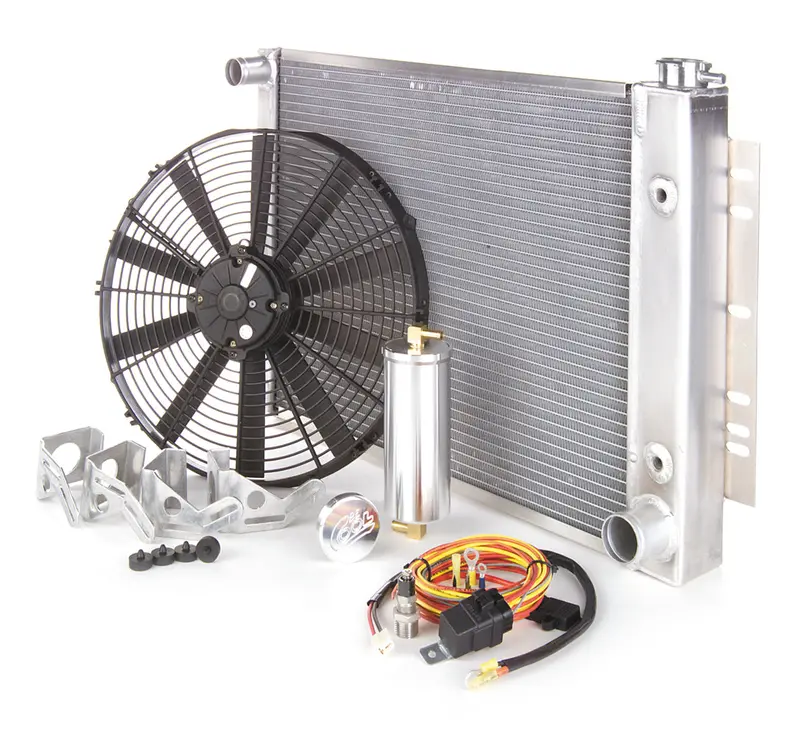 Be Cool Downflow Radiator Module – Polished Finish, Factory-Fit For 1953–1956 Ford F100/F250 V8 W/Auto Trans (83169) 1