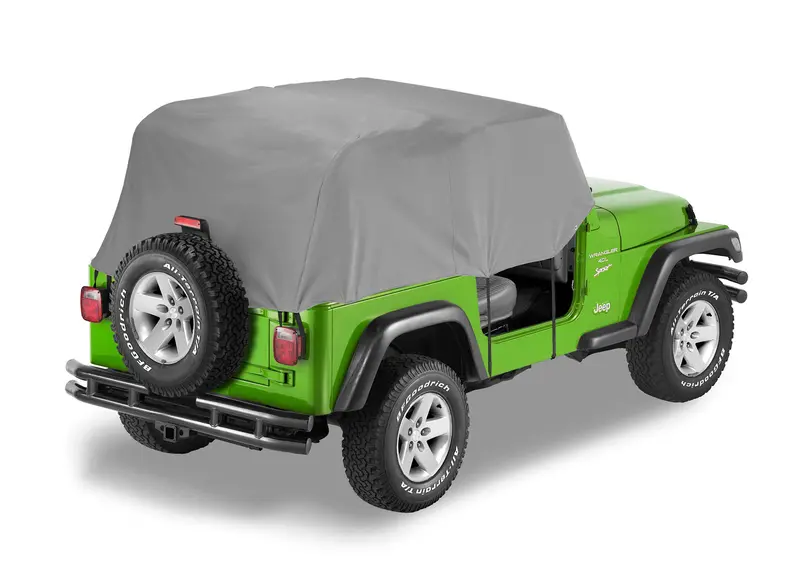 Bestop 81036-09 All-Weather Trail Cover For 1992–1995 Jeep Wrangler Yj – Charcoal/Gray 1