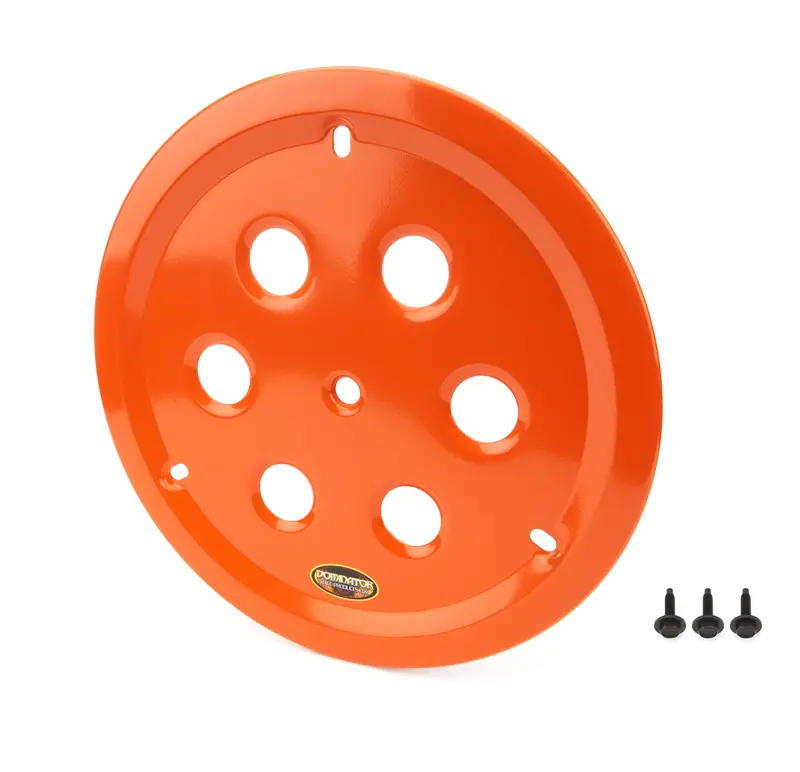 Dominator Race Products 15-Inch Aluminum Wheel Vent Cover – Orange Bolt Accent (1032-B-Or) 1