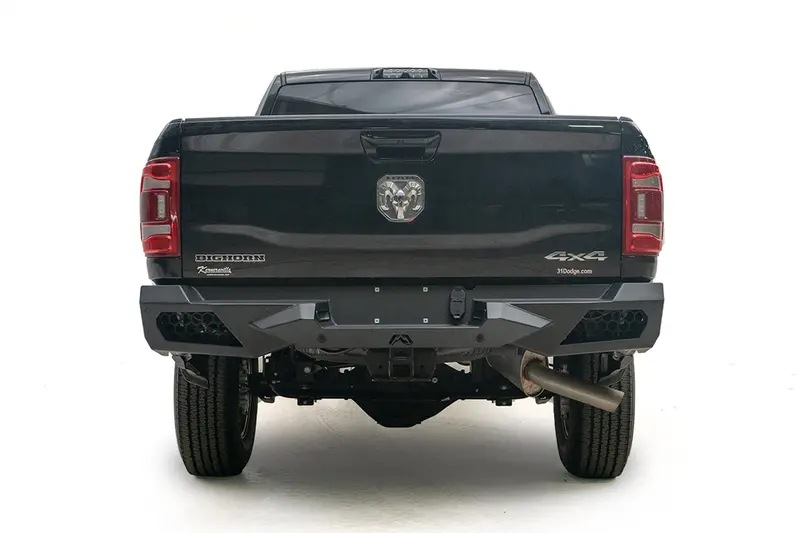 Fab Fours Vengeance Rear Bumper – Heavy-Duty Plate Steel Design 1