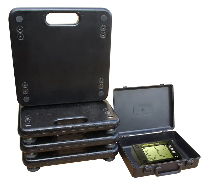 Proform 67651 Wireless Vehicle Scale System – 7,000 Lb Total Capacity, Four 1,750 Lb Load Pads 1