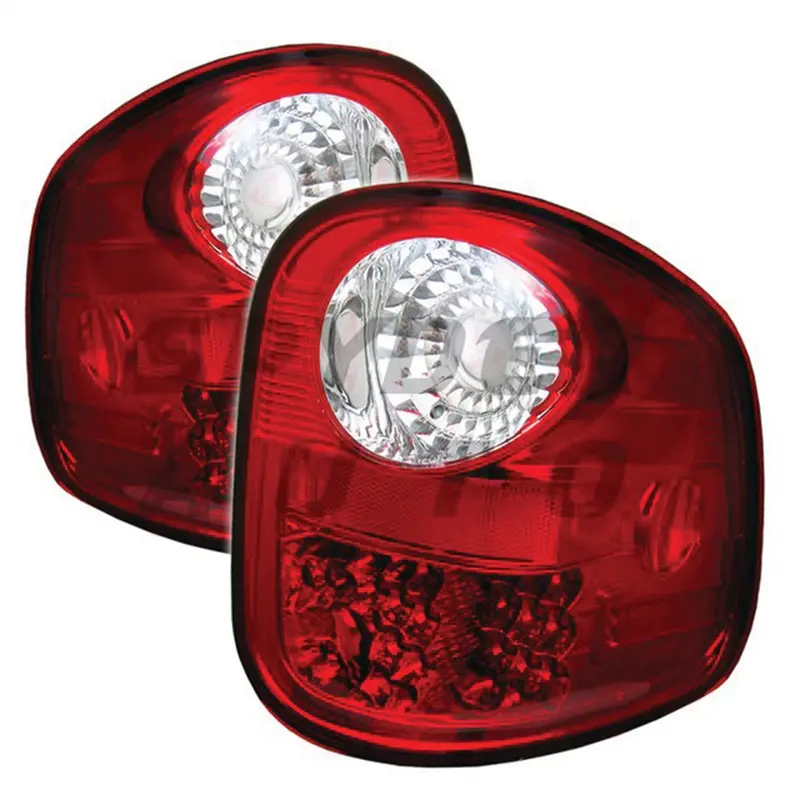 Spyder Auto 5003423 Led Tail Light Assembly – Red/Clear Lens, Stock Bulb Compatible, Sold As Pair 1