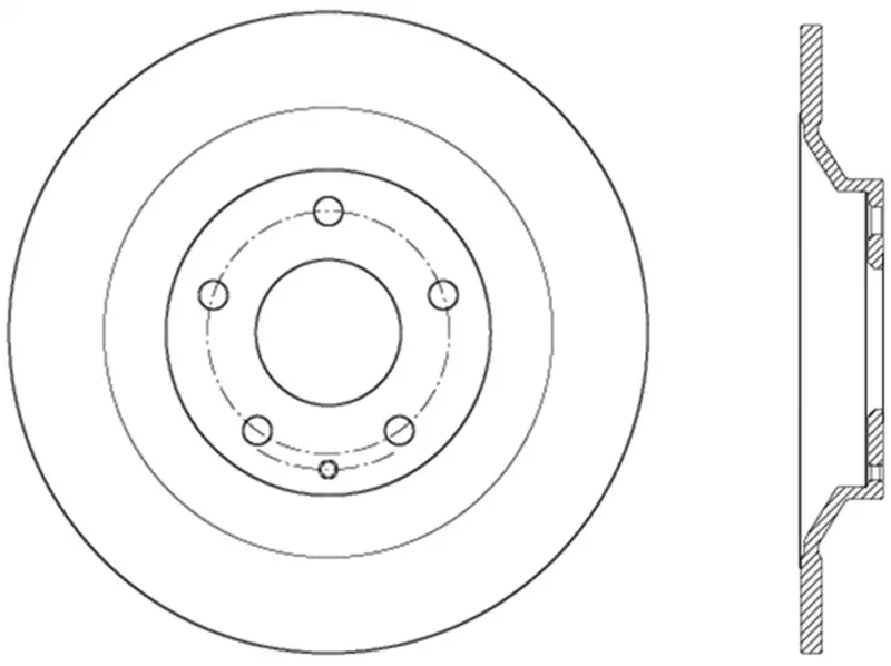 Stoptech Sport Cross-Drilled Rear Right Brake Rotor – Part 128.45083R 1