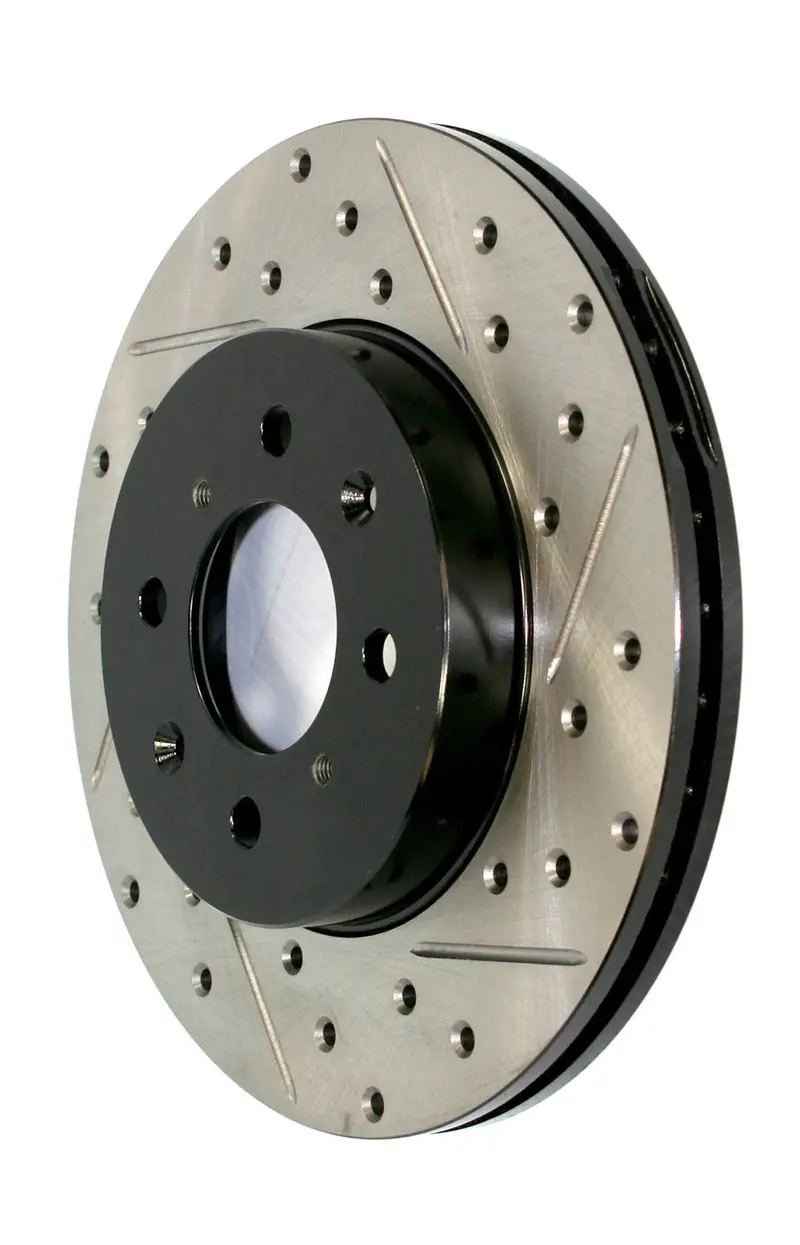 Stoptech Sport Cryo Brake Rotor – Front Left, Drilled & Slotted For Enhanced Cooling 1