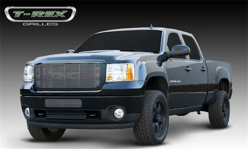 T-Rex Billet Aluminum Grille Insert – Horizontal Polished Design (21209) 1