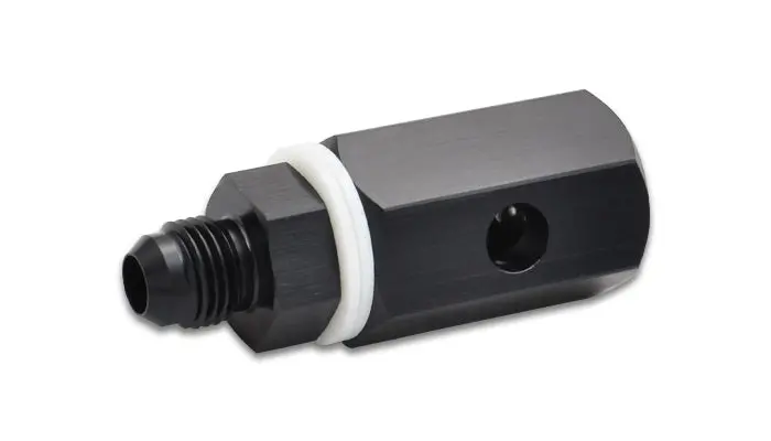 Vibrant Roll-Over Valve – -10An, 6061 Anodized Black Aluminum 1
